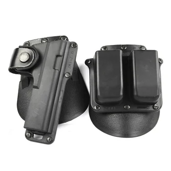 Tactical Gun Holster fits Glock 17/22/23 w/Leather Strap Retention with double magazine 6900
Tactical Gun Holster fits Glock 17/22/23 w/Leather Strap Retention with double magazine 6900