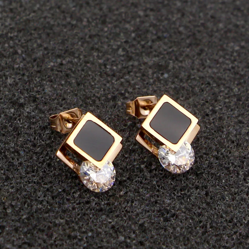 Martick Elegant Fashion Stud Earrings With Big Shining Cubic For Women Black Square Stud Earrings Never Fade E36
Martick Elegant Fashion Stud Earrings With Big Shining Cubic For Women Black Square Stud Earrings Never Fade E36