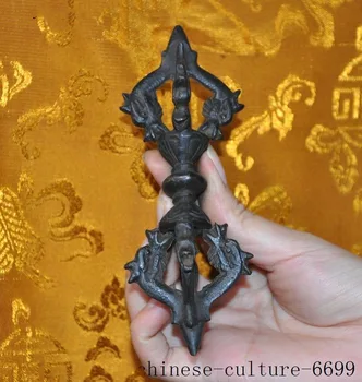 christmas 5"old Tibetan Buddhism bronze Dragon head Phurpa Dorje Phurpa Pestle Vajra FaQi halloween
christmas 5"old Tibetan Buddhism bronze Dragon head Phurpa Dorje Phurpa Pestle Vajra FaQi halloween