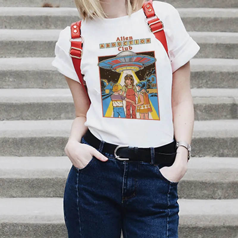 Ulzzang Kpop Streetwear Korean Kpop Fashion Tops Vintage T-shirt 80s 90s Funny Tshirt Alien Abduction Club Printed Tees
Ulzzang Kpop Streetwear Korean Kpop Fashion Tops Vintage T-shirt 80s 90s Funny Tshirt Alien Abduction Club Printed Tees