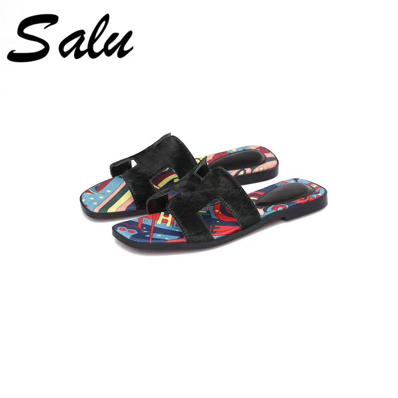 Salu 2019 Women Sandals Brand Design Quality Cow Leather Flat Heel Party Casual Shoes Woman Shallow Concise Retro Basic Sandals
Salu 2019 Women Sandals Brand Design Quality Cow Leather Flat Heel Party Casual Shoes Woman Shallow Concise Retro Basic Sandals