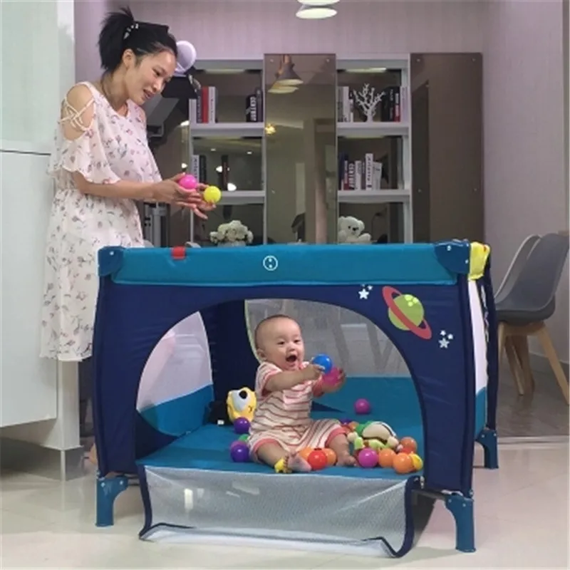 Folding crib crawling toddler multi-function game bed newborn baby fence bed portable storage bed
Folding crib crawling toddler multi-function game bed newborn baby fence bed portable storage bed