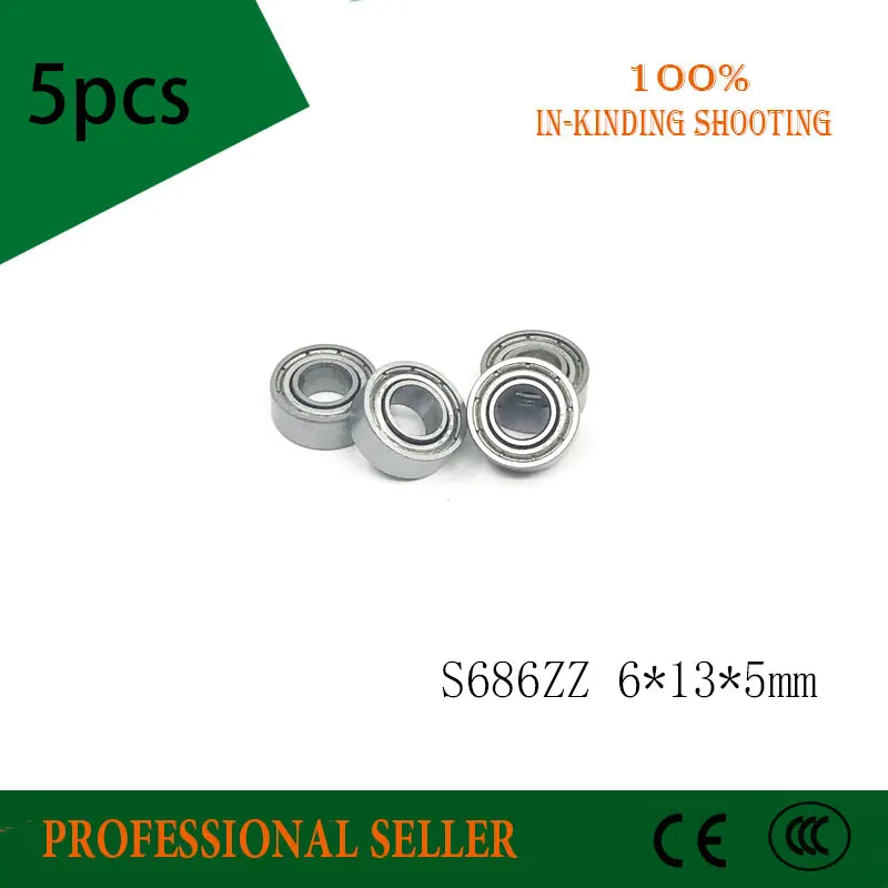Free Shipping 5pcs S686 ZZ S686ZZ S686-2Z 6x13x5mm s686zz stainless steel ball bearing Miniature ball Bearing
Free Shipping 5pcs S686 ZZ S686ZZ S686-2Z 6x13x5mm s686zz stainless steel ball bearing Miniature ball Bearing