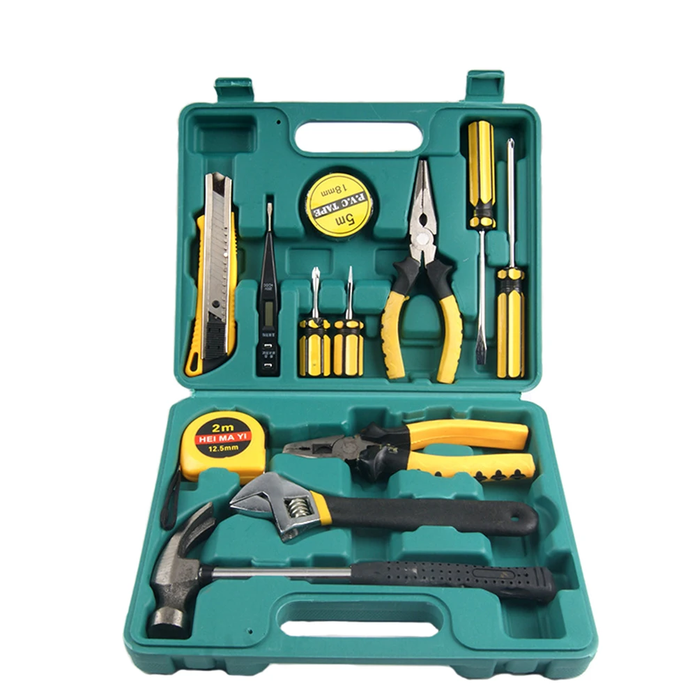 13 PCS Hand Tool Set General Household Boxes Hammer Pliers Screwdriver Wrenches Knife Hand Work Household Tool Set
13 PCS Hand Tool Set General Household Boxes Hammer Pliers Screwdriver Wrenches Knife Hand Work Household Tool Set