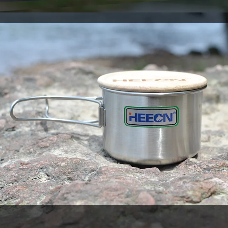 free shipping Heecn outdoor stainless steel cup& camping cup, stainless steel cup 450ml with wooden cap
free shipping Heecn outdoor stainless steel cup& camping cup, stainless steel cup 450ml with wooden cap