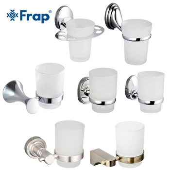 FRAP Bathroom Stainless Steel Bathroom Single Cup Holders Pendant Modern Glass Tumbler Zinc Alloy Base Toothbrush Cup Rack Shelf
FRAP Bathroom Stainless Steel Bathroom Single Cup Holders Pendant Modern Glass Tumbler Zinc Alloy Base Toothbrush Cup Rack Shelf