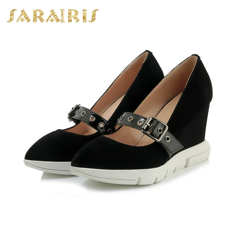 Sarairis new arrivals 2019 dropship pointed toe Wedge Heels summer pumps woman shoes platform Buckle Strap Pumps Woman Shoes
Sarairis new arrivals 2019 dropship pointed toe Wedge Heels summer pumps woman shoes platform Buckle Strap Pumps Woman Shoes