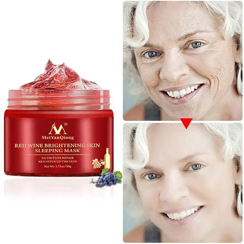 Mei Yan Qiong Red Wine Brightening Skin Sleeping Mask Facial Skin Care Deep Hydration Moisturizing Whitening Anti Aging Masks
Mei Yan Qiong Red Wine Brightening Skin Sleeping Mask Facial Skin Care Deep Hydration Moisturizing Whitening Anti Aging Masks