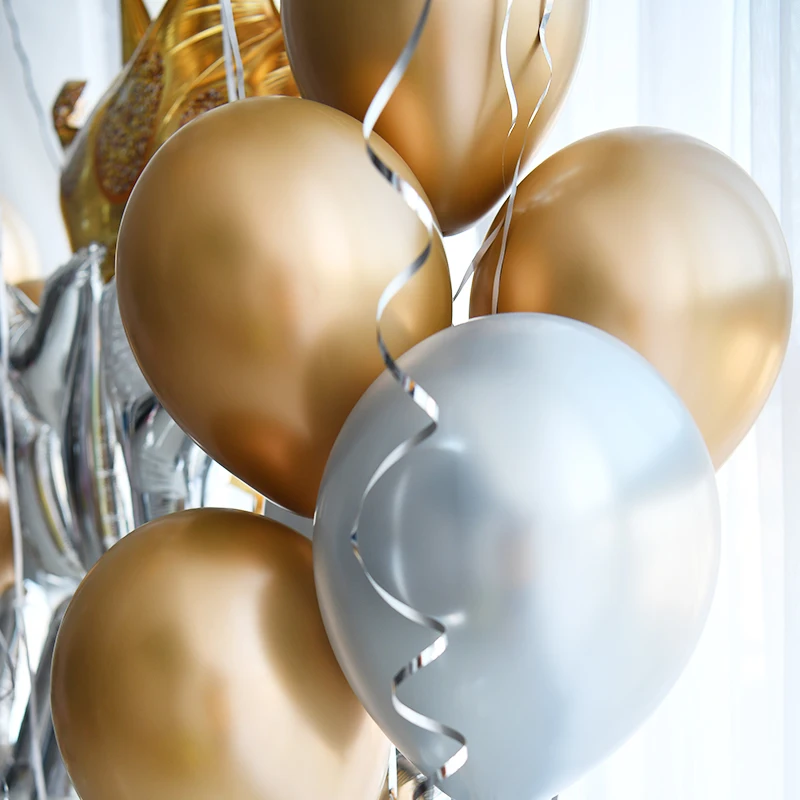 10PCS 12inch 3.2 Metallic Balloon Wedding Decoration Happy Birthday Gold Balloon Latex Metal Balloons Air Balon Helium Baloon
10PCS 12inch 3.2 Metallic Balloon Wedding Decoration Happy Birthday Gold Balloon Latex Metal Balloons Air Balon Helium Baloon