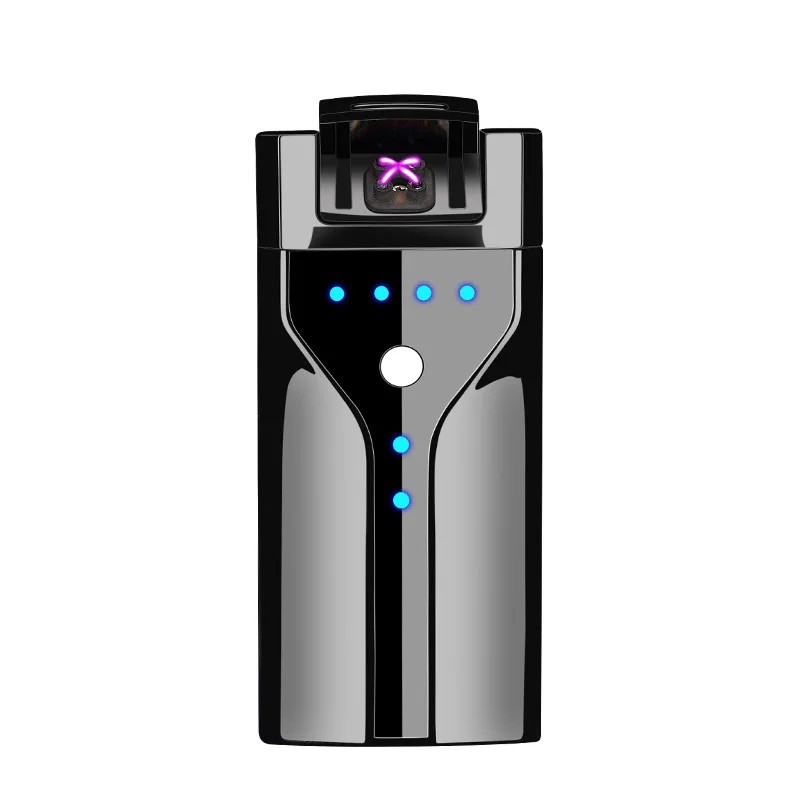 Metal Windproof Usb Rechargeable Double Arc Plasma Pulse Electronic Lighter Battery Indicator Cigarettes Tobacco Smoke Lighters
Metal Windproof Usb Rechargeable Double Arc Plasma Pulse Electronic Lighter Battery Indicator Cigarettes Tobacco Smoke Lighters