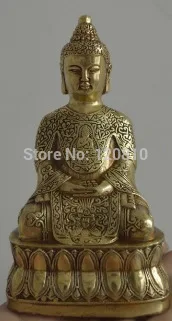 Tibet copper Amitabha Buddhism Buddha Statue