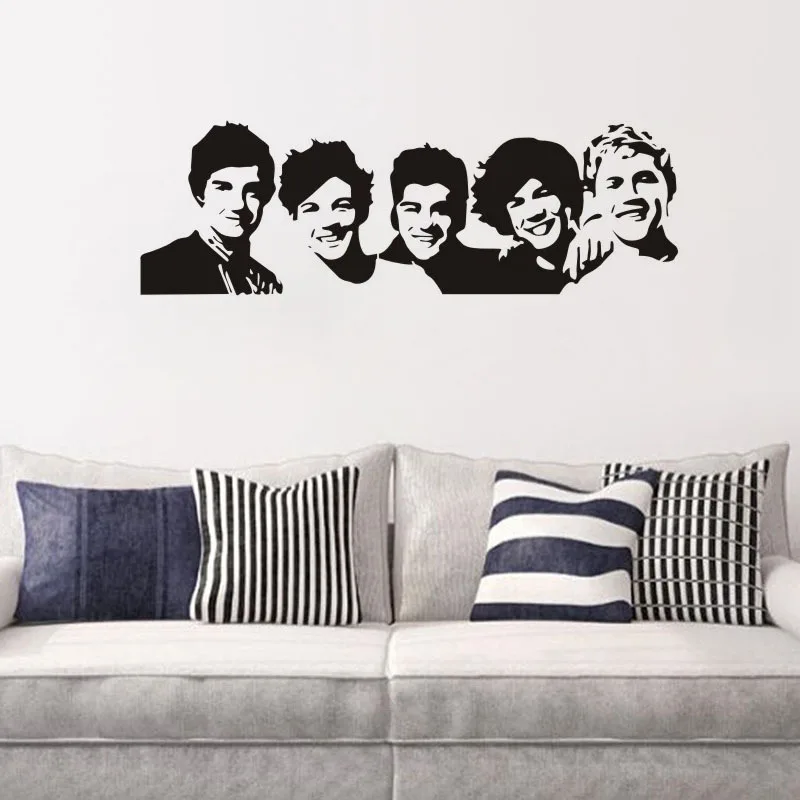 One Direction виниловые наклейки на стены домашний Декор Гостиная известный с