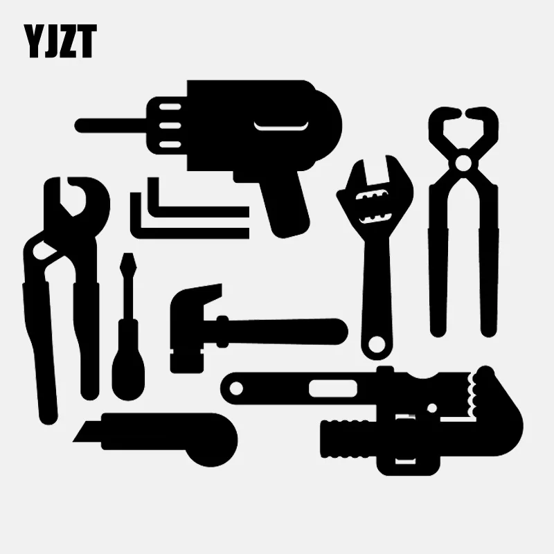 YJZT 16.2CM*12.8CM Electric Drill Wrench Small Knife Hammer Screwdriver Repair Tool Vinly Car Sticker C22-0520
YJZT 16.2CM*12.8CM Electric Drill Wrench Small Knife Hammer Screwdriver Repair Tool Vinly Car Sticker C22-0520