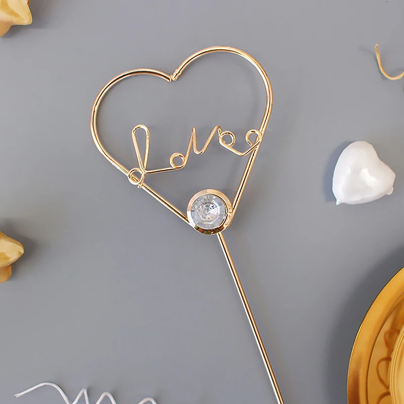 Heart and LOVE Letter Cake Topper Heart pattern Cake decoration with diamond for wedding cake decoration
Heart and LOVE Letter Cake Topper Heart pattern Cake decoration with diamond for wedding cake decoration