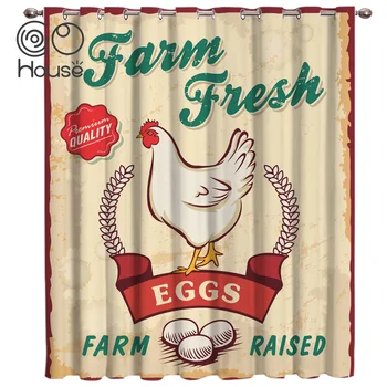 COCOHouse Retro Farm House Hen Poster Window Treatments Curtains Valance Room Curtains Large Window Window Blinds Living Room
COCOHouse Retro Farm House Hen Poster Window Treatments Curtains Valance Room Curtains Large Window Window Blinds Living Room