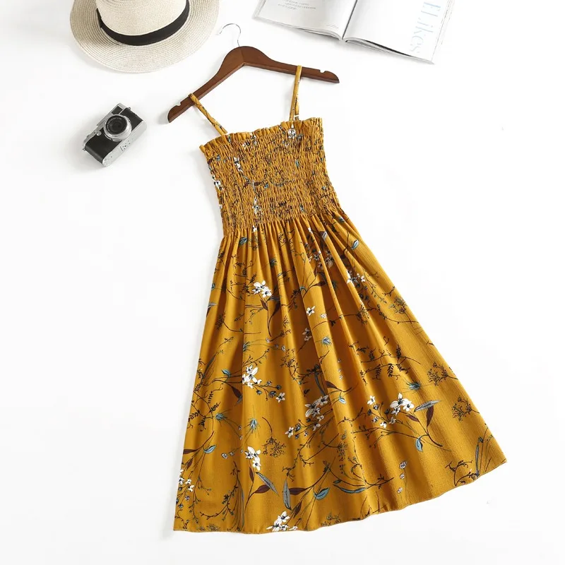 11 Colors Boho Sweet Girl Dresses Pleated Floral Sleeveless Dress Summer Women Beach Dress Spaghetti Strap Casual Dresses
11 Colors Boho Sweet Girl Dresses Pleated Floral Sleeveless Dress Summer Women Beach Dress Spaghetti Strap Casual Dresses