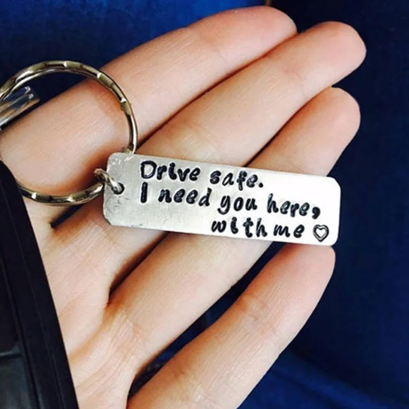 Drive Safe Personalized Key Ring Boyfriend Gift Keychain Car Key Chains For Men Women Husband Couple Lovers Gift
Drive Safe Personalized Key Ring Boyfriend Gift Keychain Car Key Chains For Men Women Husband Couple Lovers Gift
