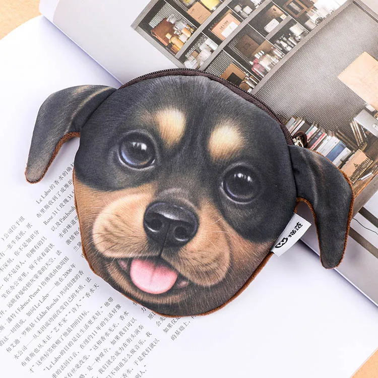 2019 New Cute 3D Printing Wallet Funny Dog Head Coin Purse Animal Small cool change purse kids creative Christmas Gift
2019 New Cute 3D Printing Wallet Funny Dog Head Coin Purse Animal Small cool change purse kids creative Christmas Gift
