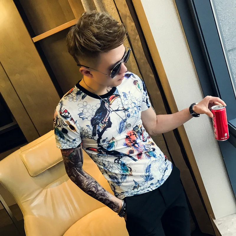 Summer Men T-Shirt Brand New 2019 Short Sleeve Mens Casual T Shirts Slim Fit Round Collar Streetwear Tee Shirt Homme 3XL-M
Summer Men T-Shirt Brand New 2019 Short Sleeve Mens Casual T Shirts Slim Fit Round Collar Streetwear Tee Shirt Homme 3XL-M