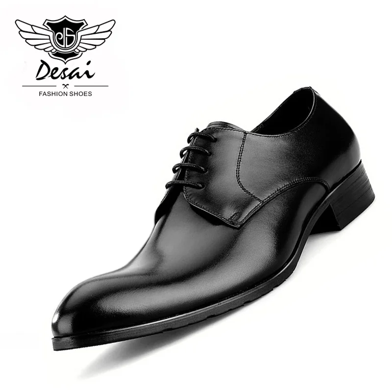 Desai New Genuine Leather Shoes Men Business Casual Shoe British Pointed Toe Comfortable Dress Shoes for Men
Desai New Genuine Leather Shoes Men Business Casual Shoe British Pointed Toe Comfortable Dress Shoes for Men