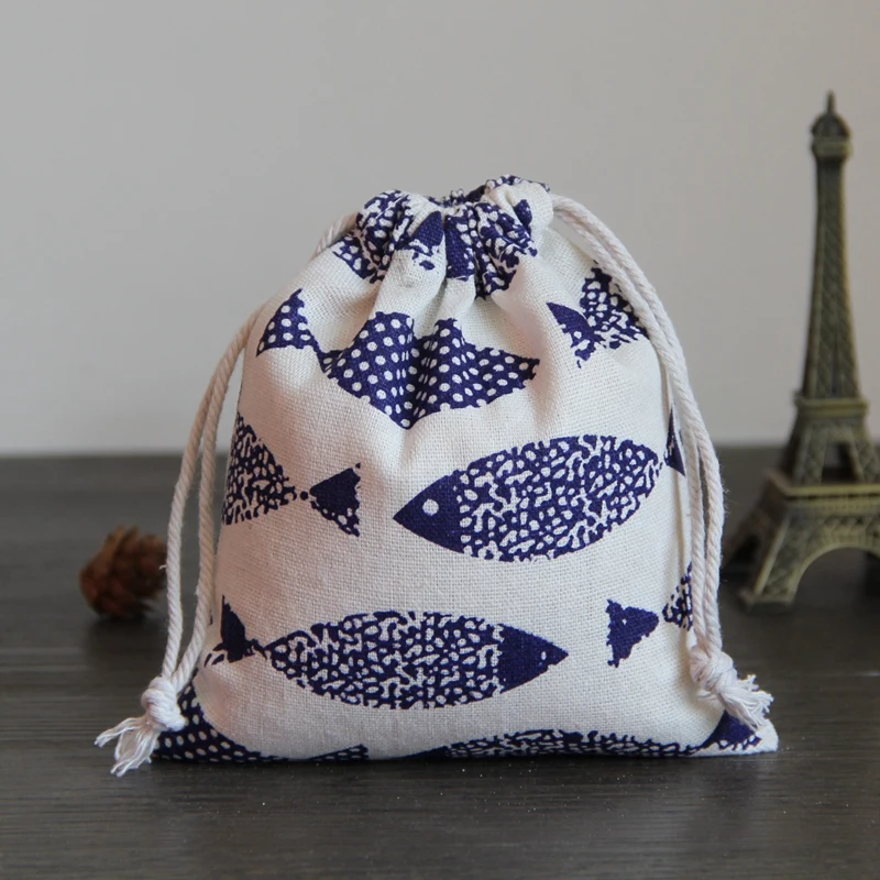 Blue Fish Linen Jewelry Gift Packaing Pouch 8x10cm 9x12cm 10x15cm 13x17cm pack of 50 Wedding Birthday Party Candy Bag
Blue Fish Linen Jewelry Gift Packaing Pouch 8x10cm 9x12cm 10x15cm 13x17cm pack of 50 Wedding Birthday Party Candy Bag