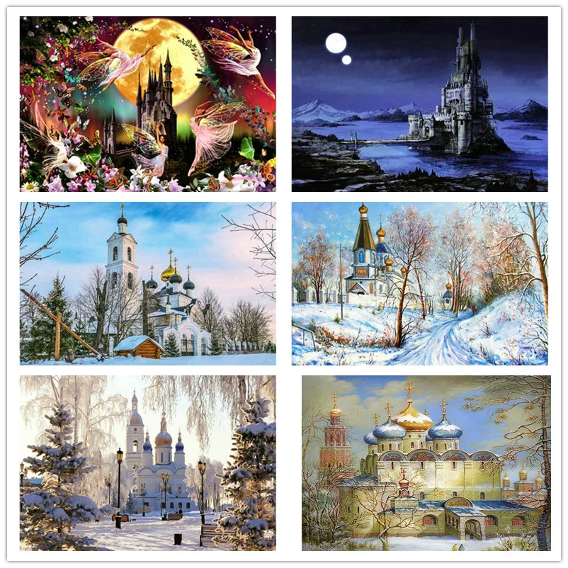 5d diy diamond painting castle winter landscape diamond embroidery church full square drill 3d diamond mosaic rhinestone sticker
5d diy diamond painting castle winter landscape diamond embroidery church full square drill 3d diamond mosaic rhinestone sticker