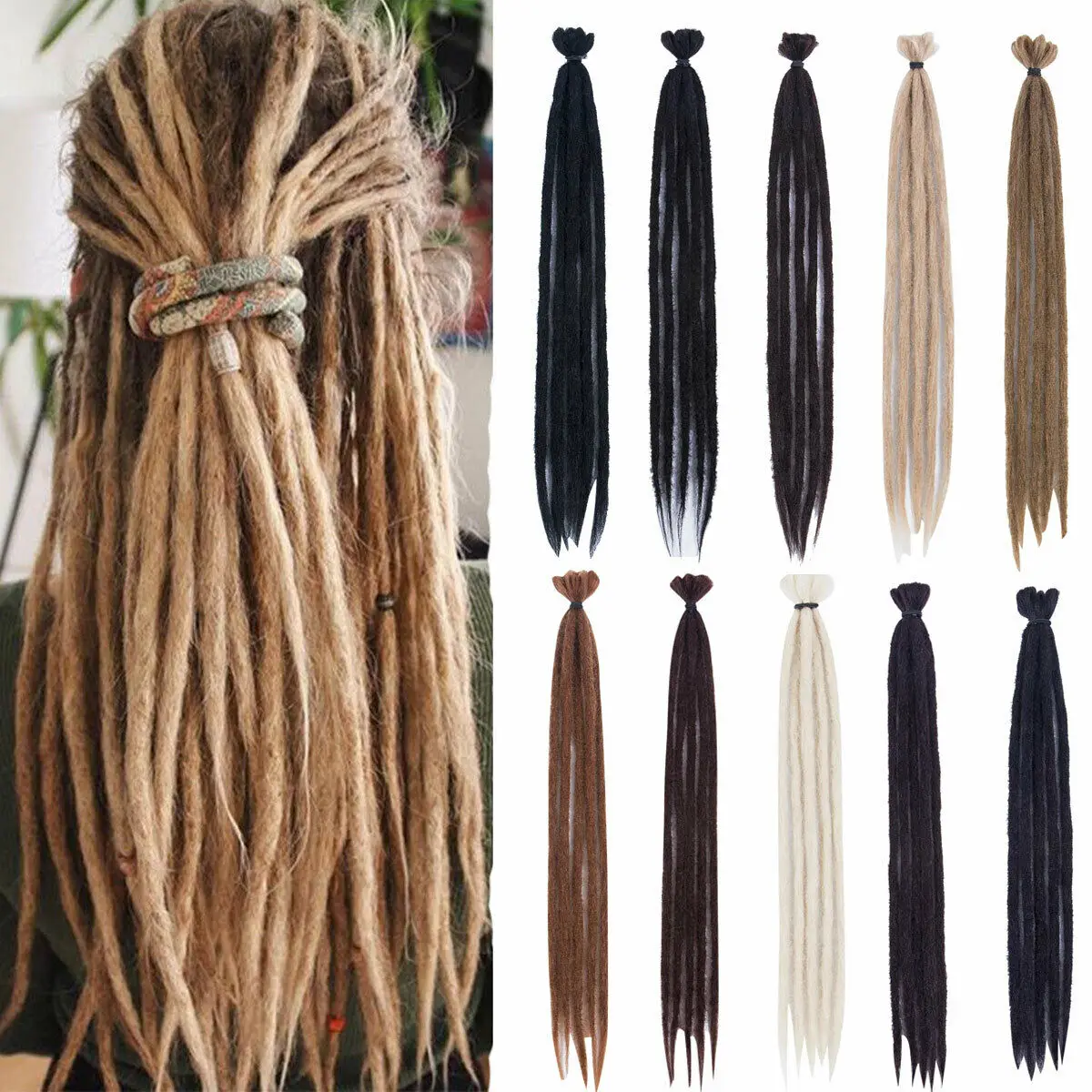 5 PCS Handmade Dreadlocks Crochet Afro Dreadlocks Crochet Braiding Hair Extension Synthetic Dreads
5 PCS Handmade Dreadlocks Crochet Afro Dreadlocks Crochet Braiding Hair Extension Synthetic Dreads