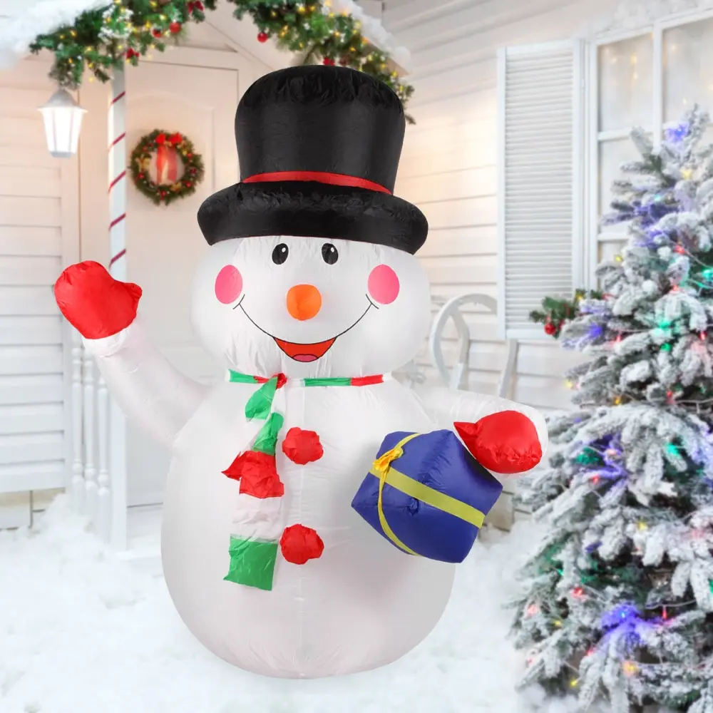 1.8m Tall Inflatable Christmas Snowman Holding Gift Christmas Decorations for home Outdoor Garden Decorations Ornaments 2018
1.8m Tall Inflatable Christmas Snowman Holding Gift Christmas Decorations for home Outdoor Garden Decorations Ornaments 2018