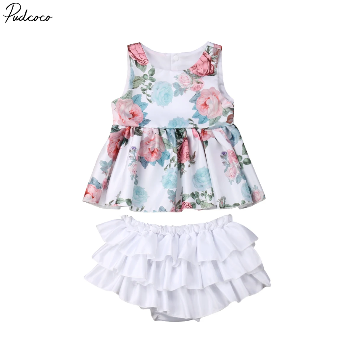 Newborn Infant Baby Girl Clothes Set Floral Vest Strap Dress Tops+Ruffle Tutu PP Shorts Outfit 0-18 Months
Newborn Infant Baby Girl Clothes Set Floral Vest Strap Dress Tops+Ruffle Tutu PP Shorts Outfit 0-18 Months