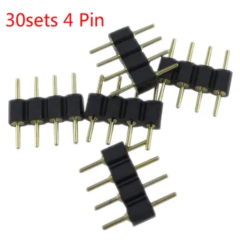 30sets/lot 4 Pin Needle Male Type 4pin RGB Connector 4pin Suitable For RGB 3528 5050 SMD LED Strip Light Led Accessories
30sets/lot 4 Pin Needle Male Type 4pin RGB Connector 4pin Suitable For RGB 3528 5050 SMD LED Strip Light Led Accessories