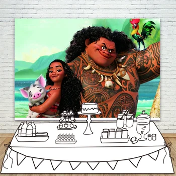 Photo Background Moana With Pig Beautiful Large Cock Backdrop for Girls Birthday Background Baby Shower Party Decoration
Photo Background Moana With Pig Beautiful Large Cock Backdrop for Girls Birthday Background Baby Shower Party Decoration