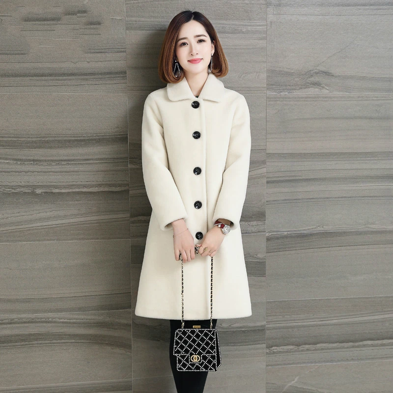 High Quality Women Fur Coat Winter Warm Real Wool Jackets For Women Sheep Shearling Jacket Long Trench Female Coats Z305
High Quality Women Fur Coat Winter Warm Real Wool Jackets For Women Sheep Shearling Jacket Long Trench Female Coats Z305