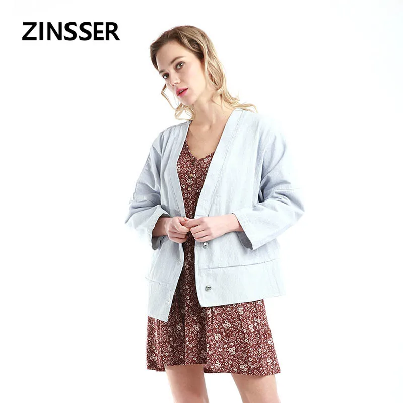 Autumn Winter Women Denim Fancy Jacket Kimono Loose Casual Lattice 3/4 Length Sleeve Blue Female Lady Coat ZS002FJKAA6
Autumn Winter Women Denim Fancy Jacket Kimono Loose Casual Lattice 3/4 Length Sleeve Blue Female Lady Coat ZS002FJKAA6