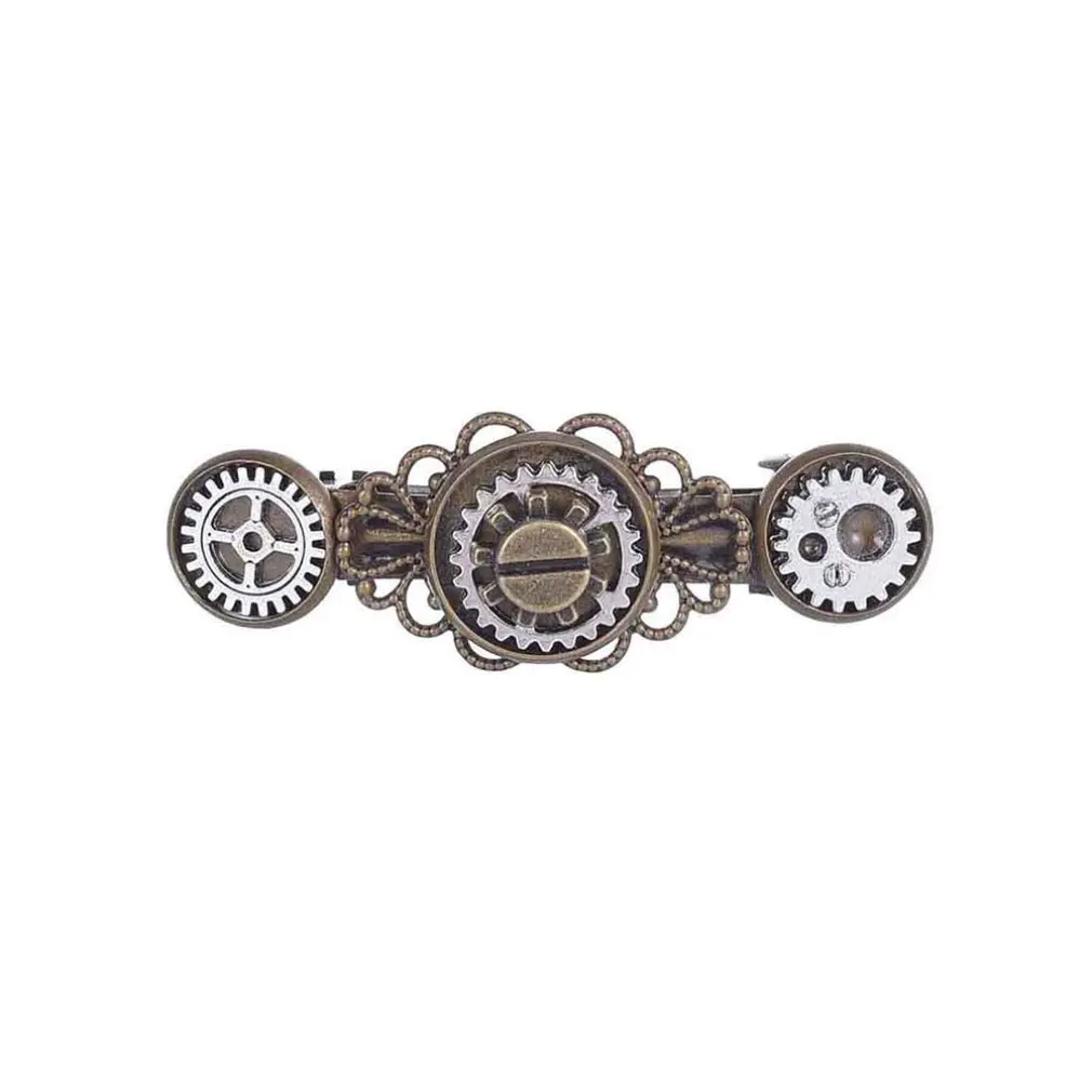 Steampunk Gear Alloy Spring Clip Cobre Rojo Antiguo joyer/ía de Moda Steampunk Gear Alloy Butterfly Spring Clip Pinza para el Cabello Accesorios Populares para el Cabello Aleaci/ón de Metal