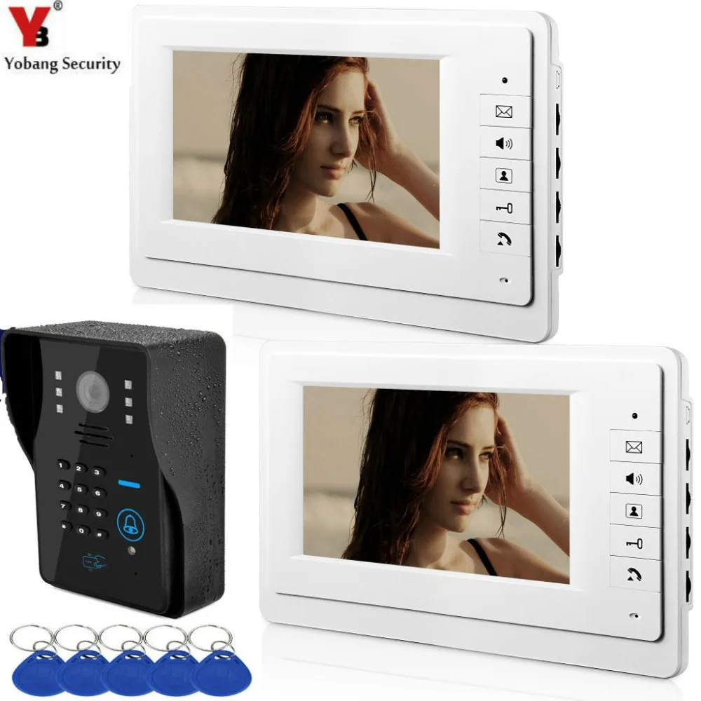 SmartYIBA 7"Screen Door Bell Password RFID Camera intercom System Door Bell Video-Eye Video Door Phone for Apartment Home
SmartYIBA 7"Screen Door Bell Password RFID Camera intercom System Door Bell Video-Eye Video Door Phone for Apartment Home