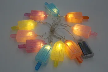 TONGER Ice Cream Shape 1.5M 10 LED Night Light Battery Powered Popsicles Party Festival Wedding Decor Atmosphere Holiday Lamp
TONGER Ice Cream Shape 1.5M 10 LED Night Light Battery Powered Popsicles Party Festival Wedding Decor Atmosphere Holiday Lamp