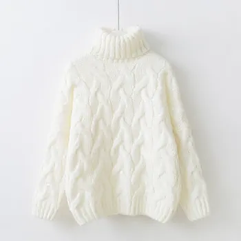 Autumn Winter Women Knit Sweater Pullover Turtleneck Oversized Warm Sweaters European Loose Twist Jumpers
Autumn Winter Women Knit Sweater Pullover Turtleneck Oversized Warm Sweaters European Loose Twist Jumpers
