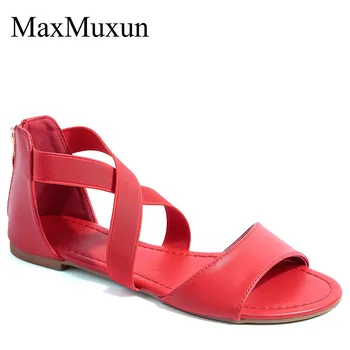 MaxMuxun Women Flat Sandals Cross Strappy Comfort Elastic Open Toe Summer Fashion Shoes Red Black Blue
MaxMuxun Women Flat Sandals Cross Strappy Comfort Elastic Open Toe Summer Fashion Shoes Red Black Blue