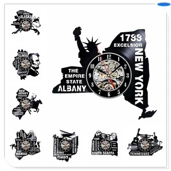 Home Living American Cultural Wall Sticker Decoration 3D Wall Clock Various States Decor Hanging Watches
Home Living American Cultural Wall Sticker Decoration 3D Wall Clock Various States Decor Hanging Watches