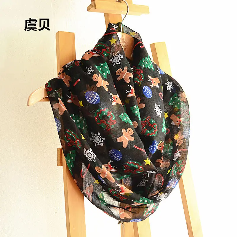 Cute cartoon christmas tree print scarf four seasons scarves sunscreen warm wrap shawl O neck ring christmas gift for women man
Cute cartoon christmas tree print scarf four seasons scarves sunscreen warm wrap shawl O neck ring christmas gift for women man