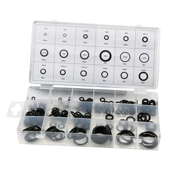 225pcs O-Ring Washer Seals Assortment Watch Gaskets Set for Workshops Garages Plumbing Services
225pcs O-Ring Washer Seals Assortment Watch Gaskets Set for Workshops Garages Plumbing Services