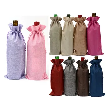 15x35cm Jute Wine Bags 18 Colors Champagne Wine Bottle Covers Gift Wrap Pouch Free Shipping wen6770
15x35cm Jute Wine Bags 18 Colors Champagne Wine Bottle Covers Gift Wrap Pouch Free Shipping wen6770