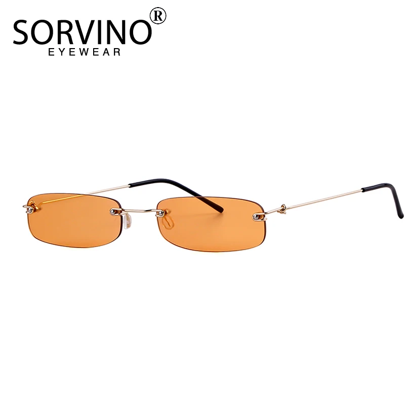 SORVINO Small Orange Rimless Rectangle Sunglasses 2018 Men Women 90s Designer Tiny Narrow Frameless Tint Sun Glasses Shades SP40
SORVINO Small Orange Rimless Rectangle Sunglasses 2018 Men Women 90s Designer Tiny Narrow Frameless Tint Sun Glasses Shades SP40