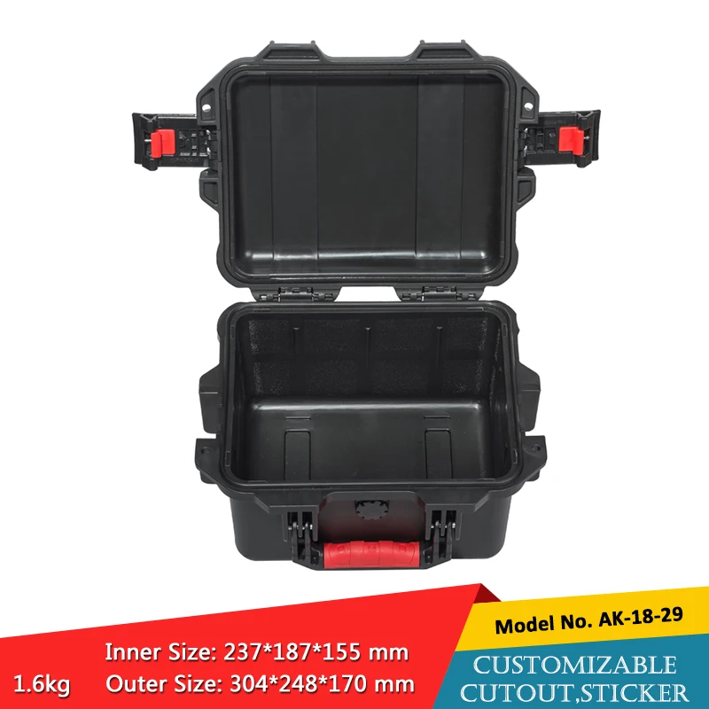 szomk IP67 hard storage box waterproof plastic tool box plastic equipment case with foam (9)