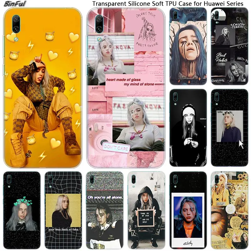 Hot Billie Eilish Soft Silicone Phone Case for Huawei Mate 10 20 Lite Pro Enjoy 9S Y9 Y7 Y6 Y5 2019 2018 Pro 2017 Fashion Cover
Hot Billie Eilish Soft Silicone Phone Case for Huawei Mate 10 20 Lite Pro Enjoy 9S Y9 Y7 Y6 Y5 2019 2018 Pro 2017 Fashion Cover