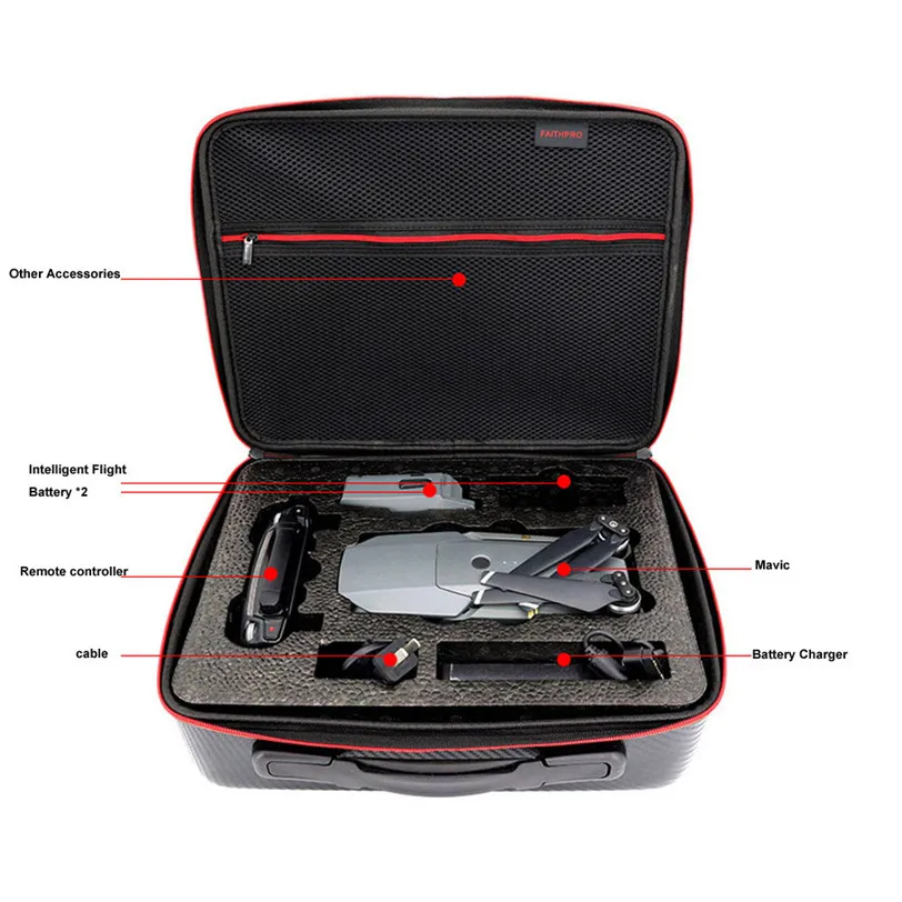 Shoulder Bag For DJI mavic pro Case Protector PU Waterproof Hard Carry Case Storage For DJI MAVIC Pro Accessories Drone Bag 20J
Shoulder Bag For DJI mavic pro Case Protector PU Waterproof Hard Carry Case Storage For DJI MAVIC Pro Accessories Drone Bag 20J
