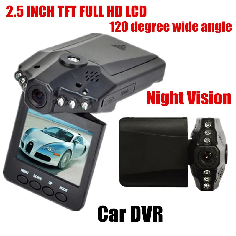 Новый Автомобильный видеорегистратор 2 5-дюймовый HD ЖК-дисплей 6 светодиодный Full с
