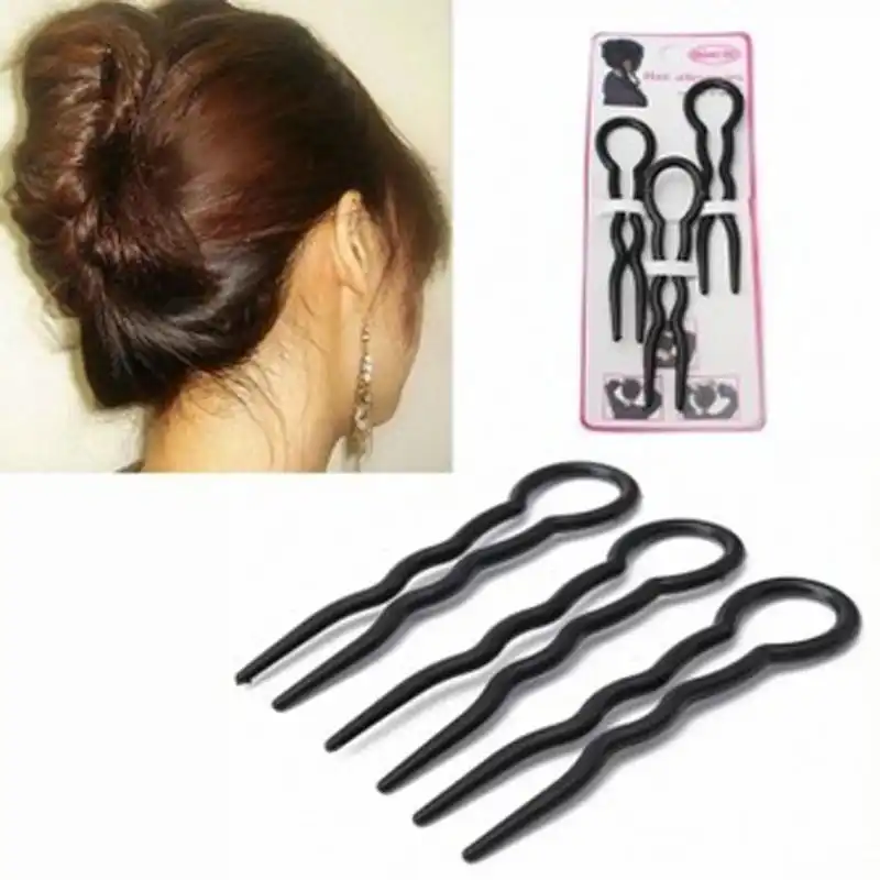 2 Set 6pcs Women Hair Accessories Invisible Hair Fork Inserted