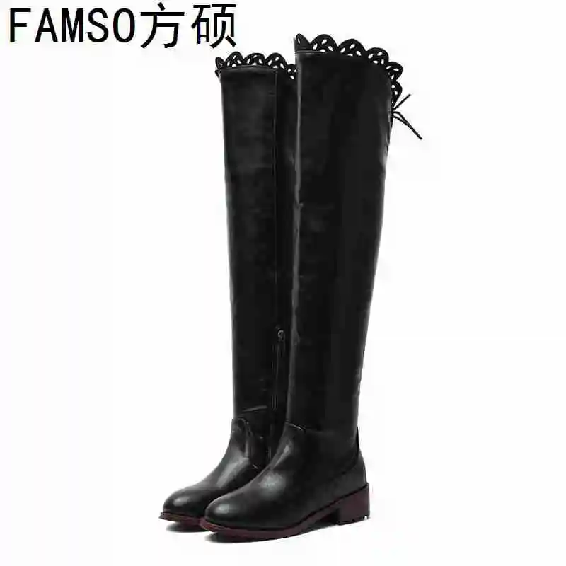 FAMSO 2019 Shoes Women Boots Black Brown Lace-up Over The Knee High Boots Winter Long Sexy Warm Motorcycle Boots Shoes
FAMSO 2019 Shoes Women Boots Black Brown Lace-up Over The Knee High Boots Winter Long Sexy Warm Motorcycle Boots Shoes