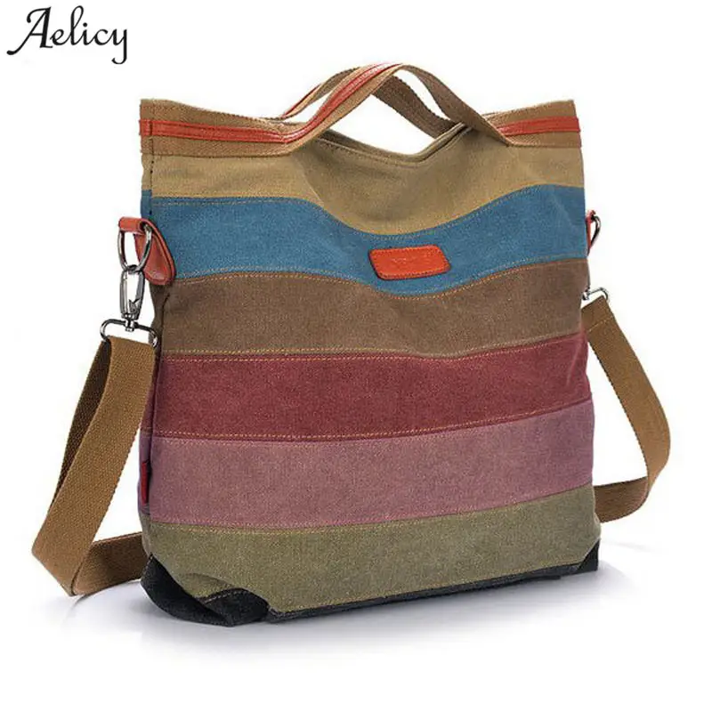 Aelicy luxury Fashion Women Bag Canvas Handbag Messenger Bag for Girls Stripe Messenger Bag Women Handbag Cross body Bolsa
Aelicy luxury Fashion Women Bag Canvas Handbag Messenger Bag for Girls Stripe Messenger Bag Women Handbag Cross body Bolsa